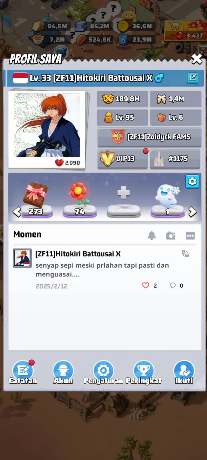 Akun lastwar 
