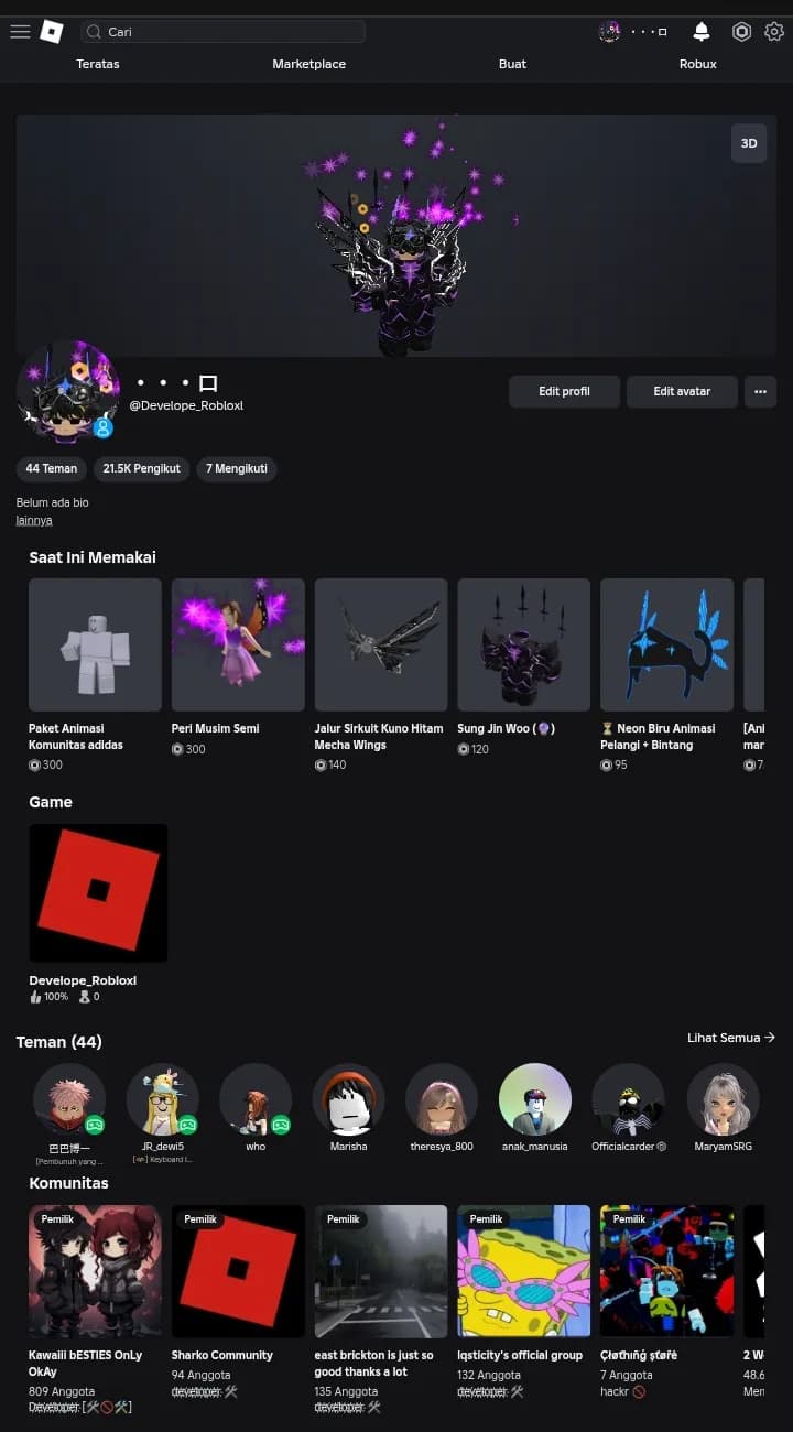 Akun Roblox 
