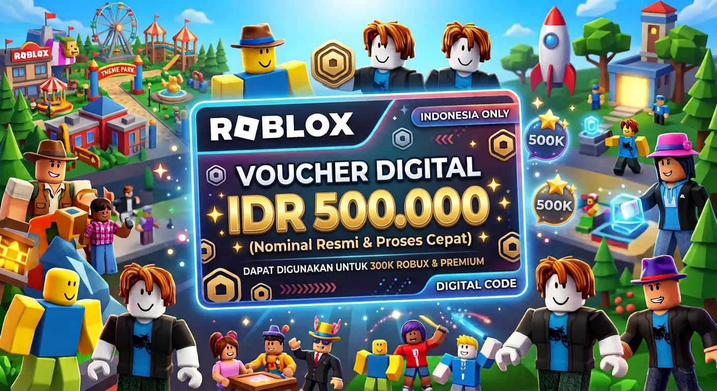 Voucher Roblox IDR 500.000 (Nominal Resmi & Proses Cepat)