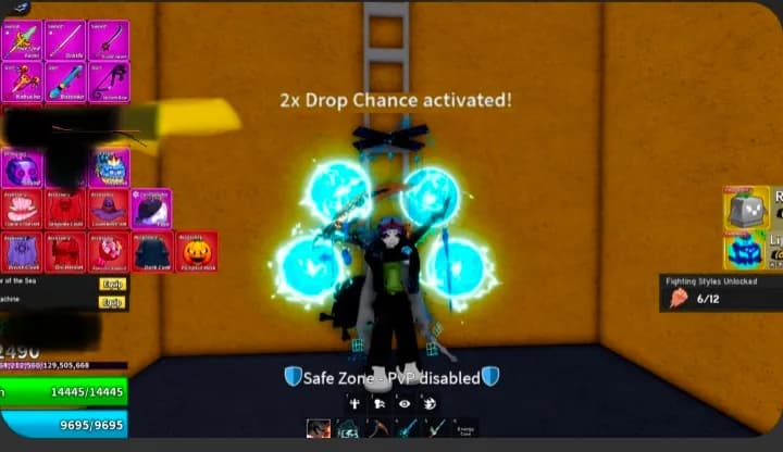 Akun blox fruit permanen lightning 