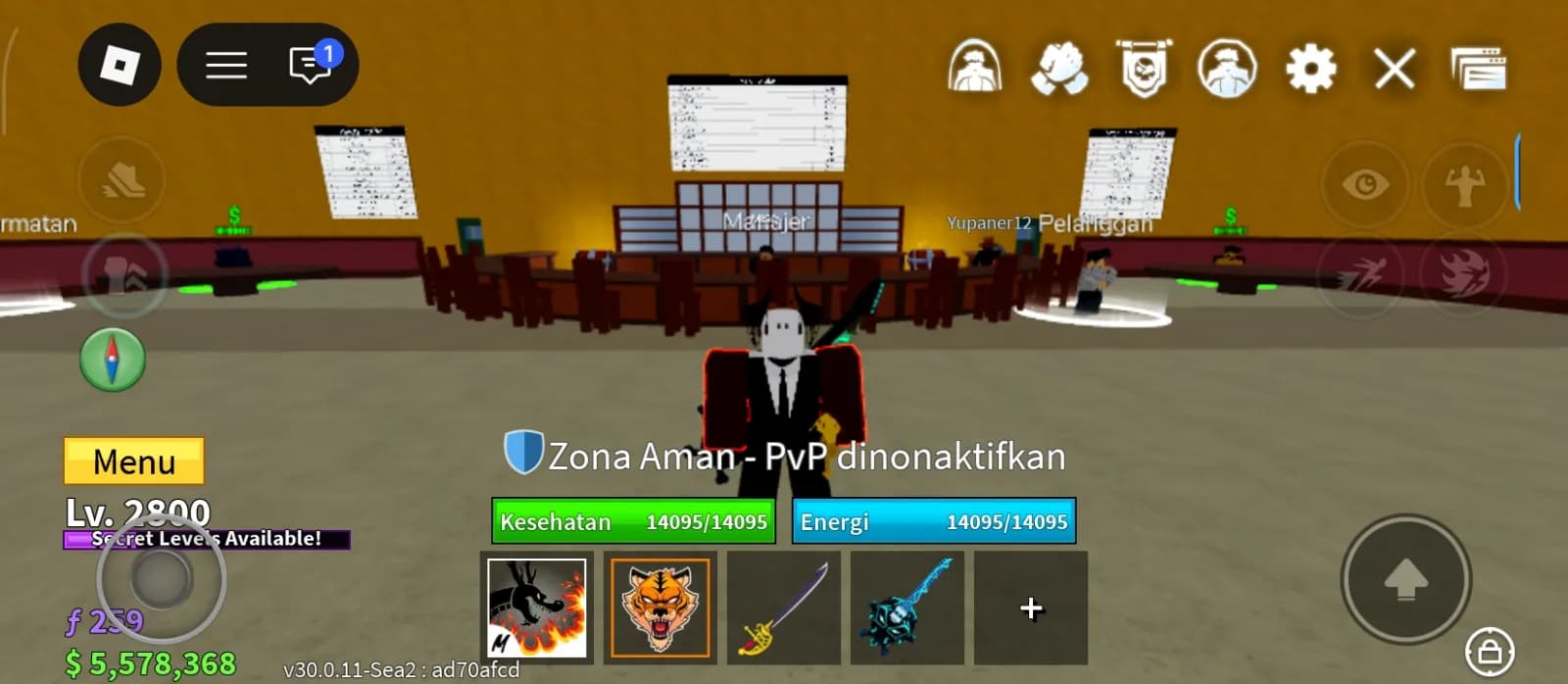 Akun Blox fruit level 2800 sisa nya ada di deskripsi sisa cuma tinggal di mainin aja