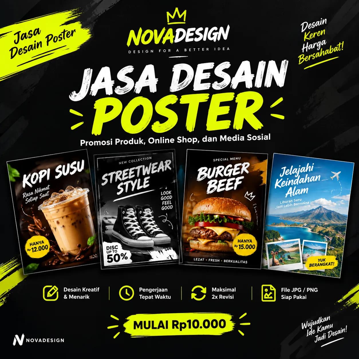 Jasa Desain Poster Promosi Profesional untuk Usaha dan Online Shop