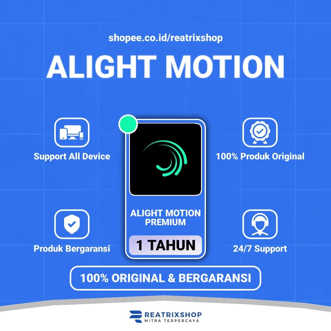 Alight Motion Premium 1 Tahun Private - Bergaransi