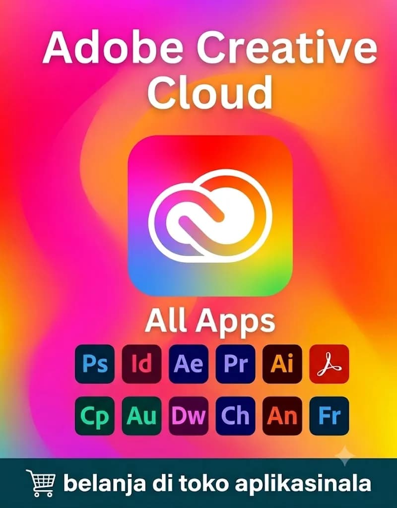 Adobe Creative Cloud PRO 1 Bulan All Apps (Garansi)