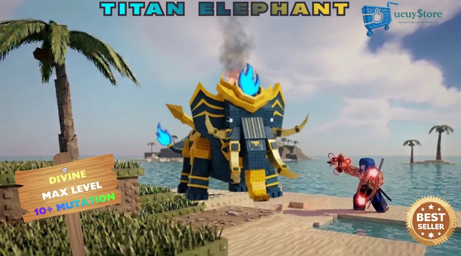 titan elephant & 10+ mutasi & max level