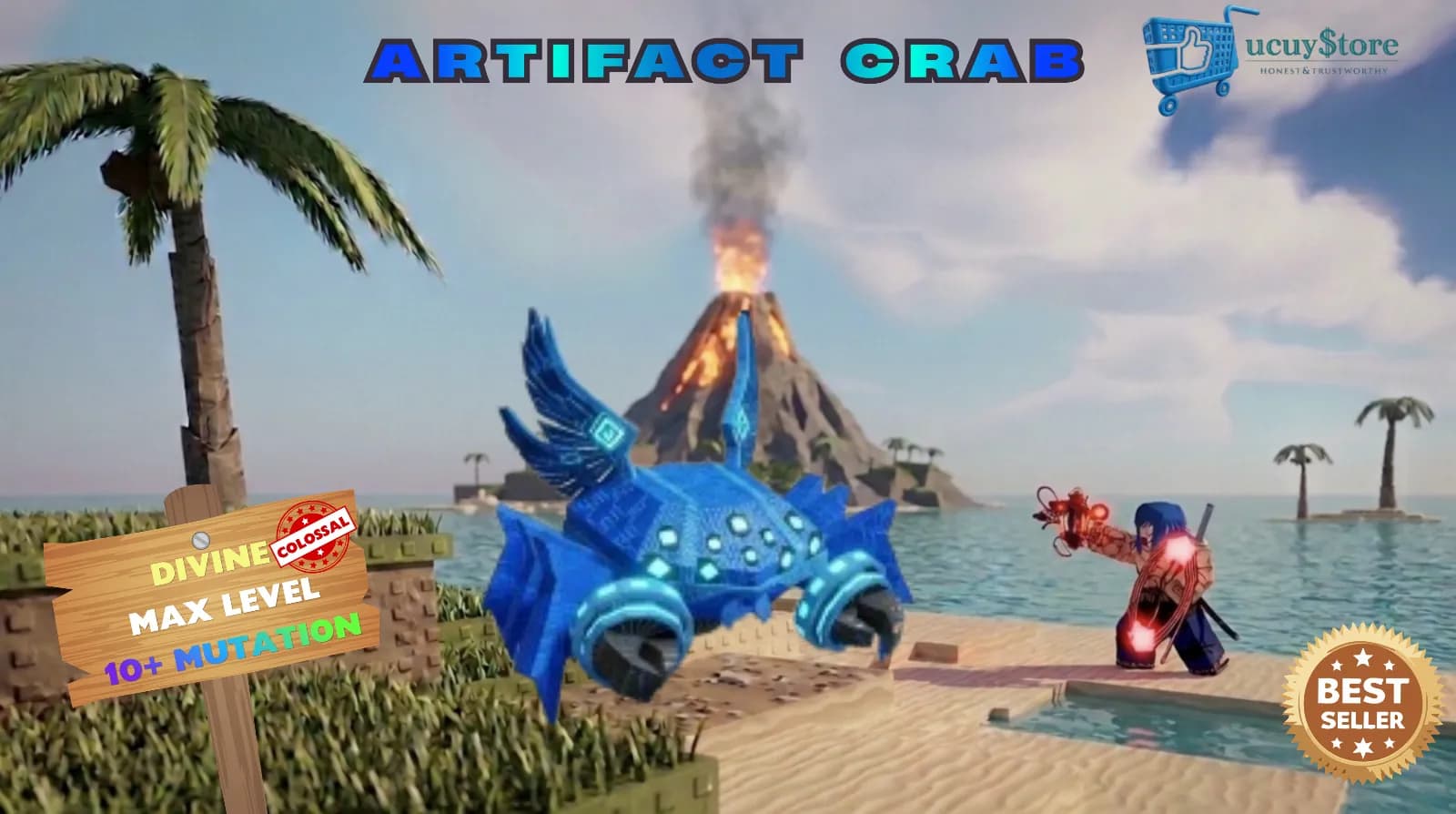artifact crab colossal & 10+ mutasi & max level
