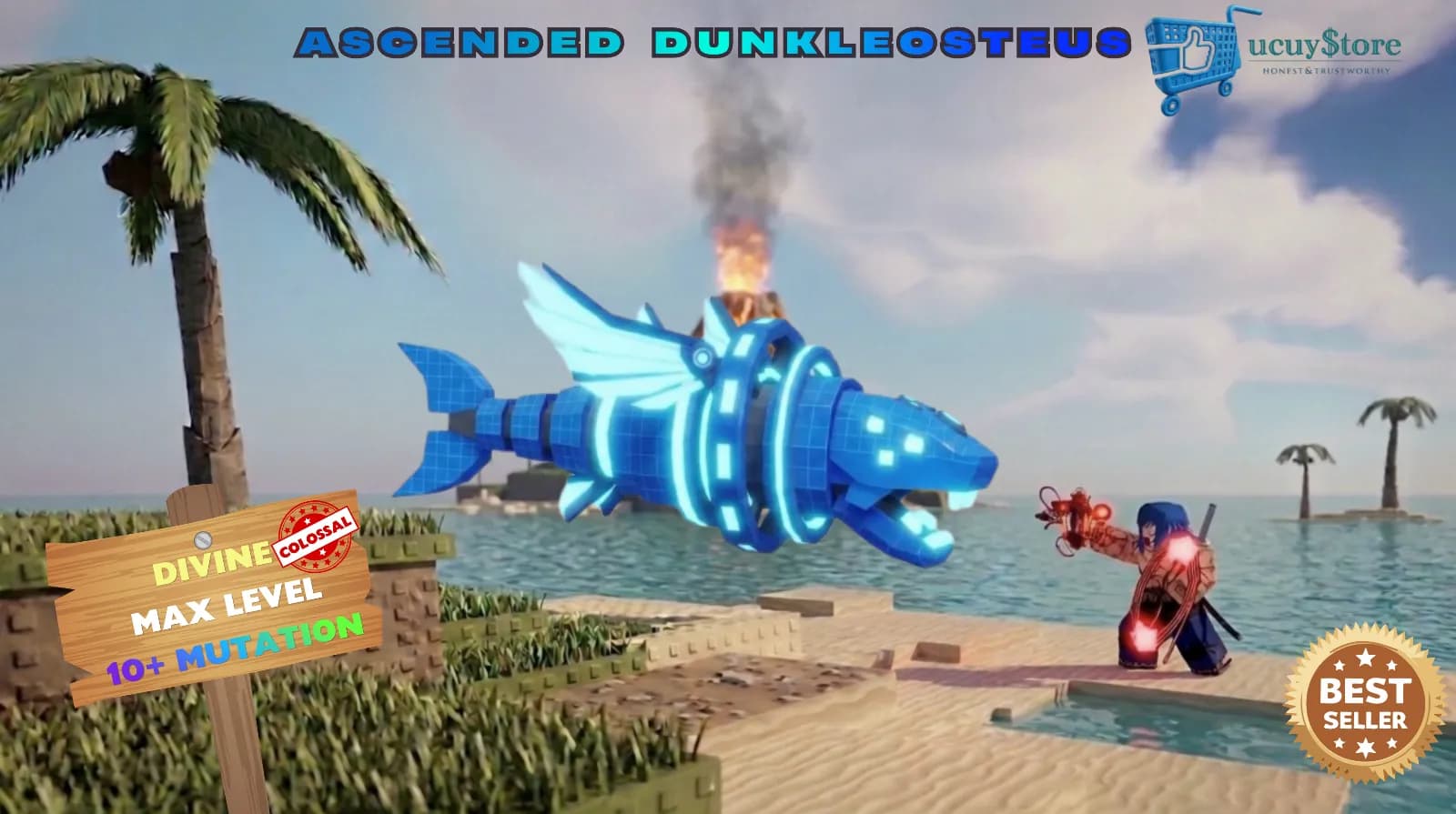 ascended dunkleosteous colossal + full mutasi & max level