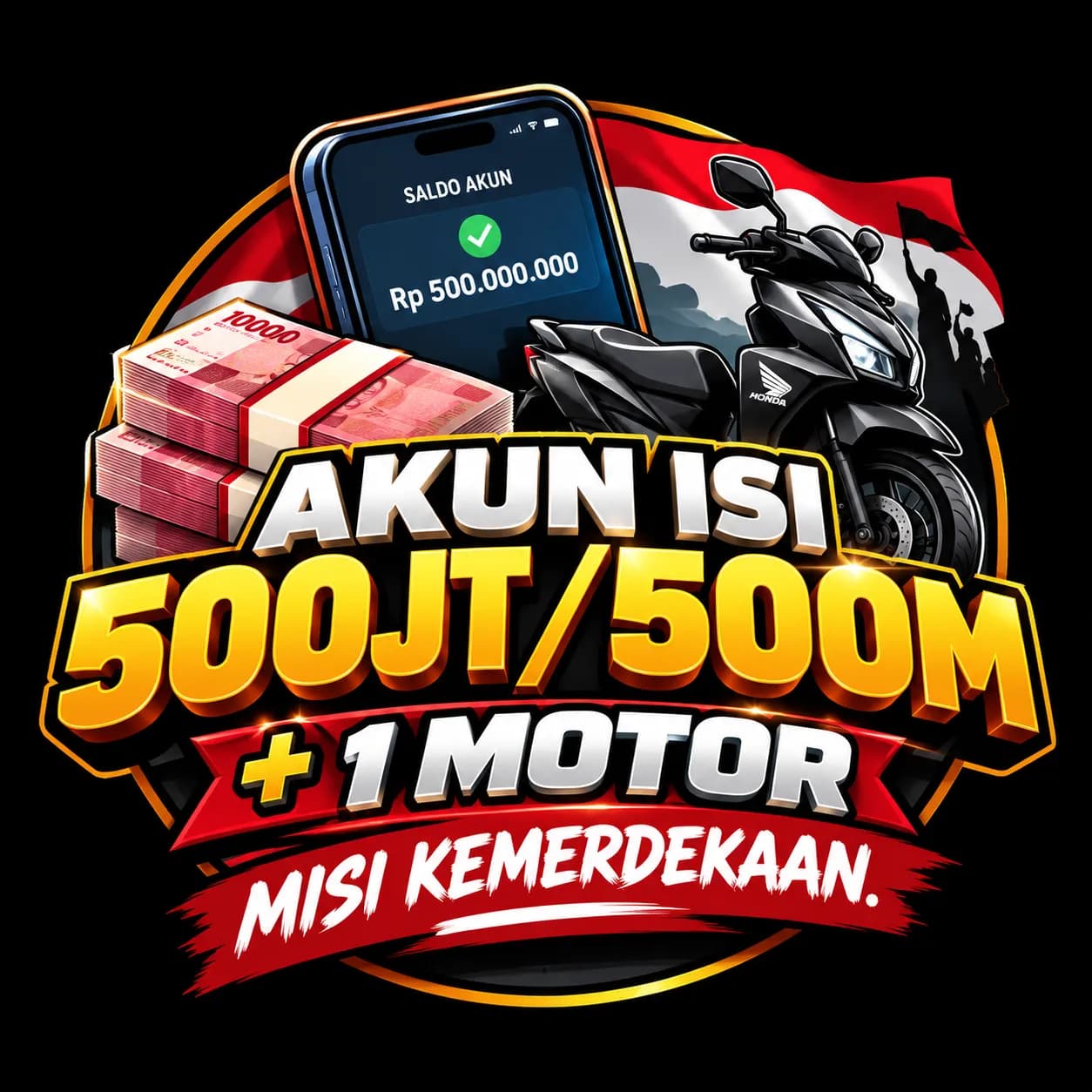 akun dds murah 1 limited isi 500M/jt