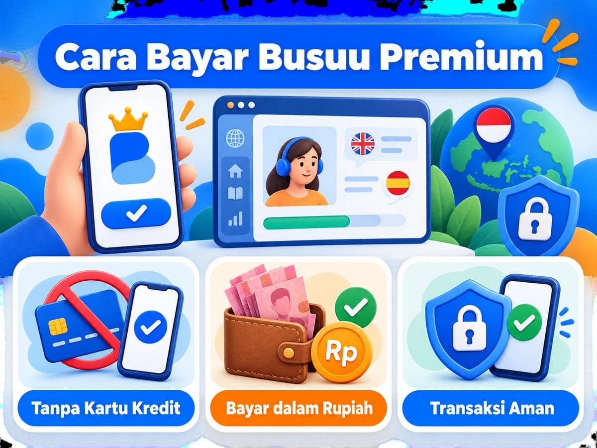 Cara Bayar Busuu Premium dari Indonesia Tanpa Kartu Kredit