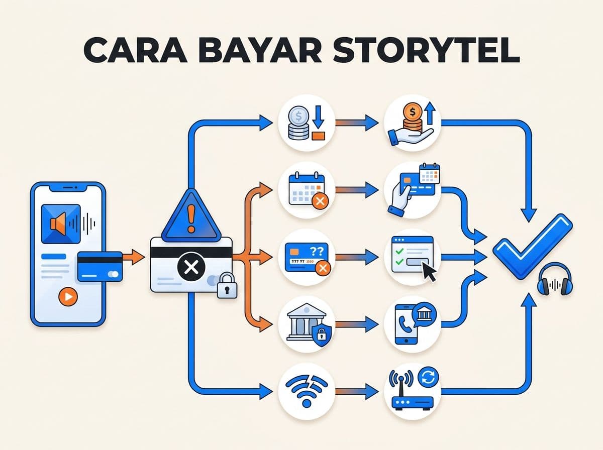 Storytel Premium Gagal Bayar atau Kartu Ditolak: Penyebab dan Solusi