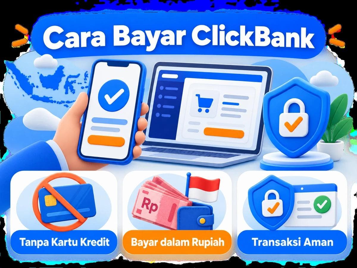 Cara Bayar ClickBank dari Indonesia Tanpa Kartu Kredit