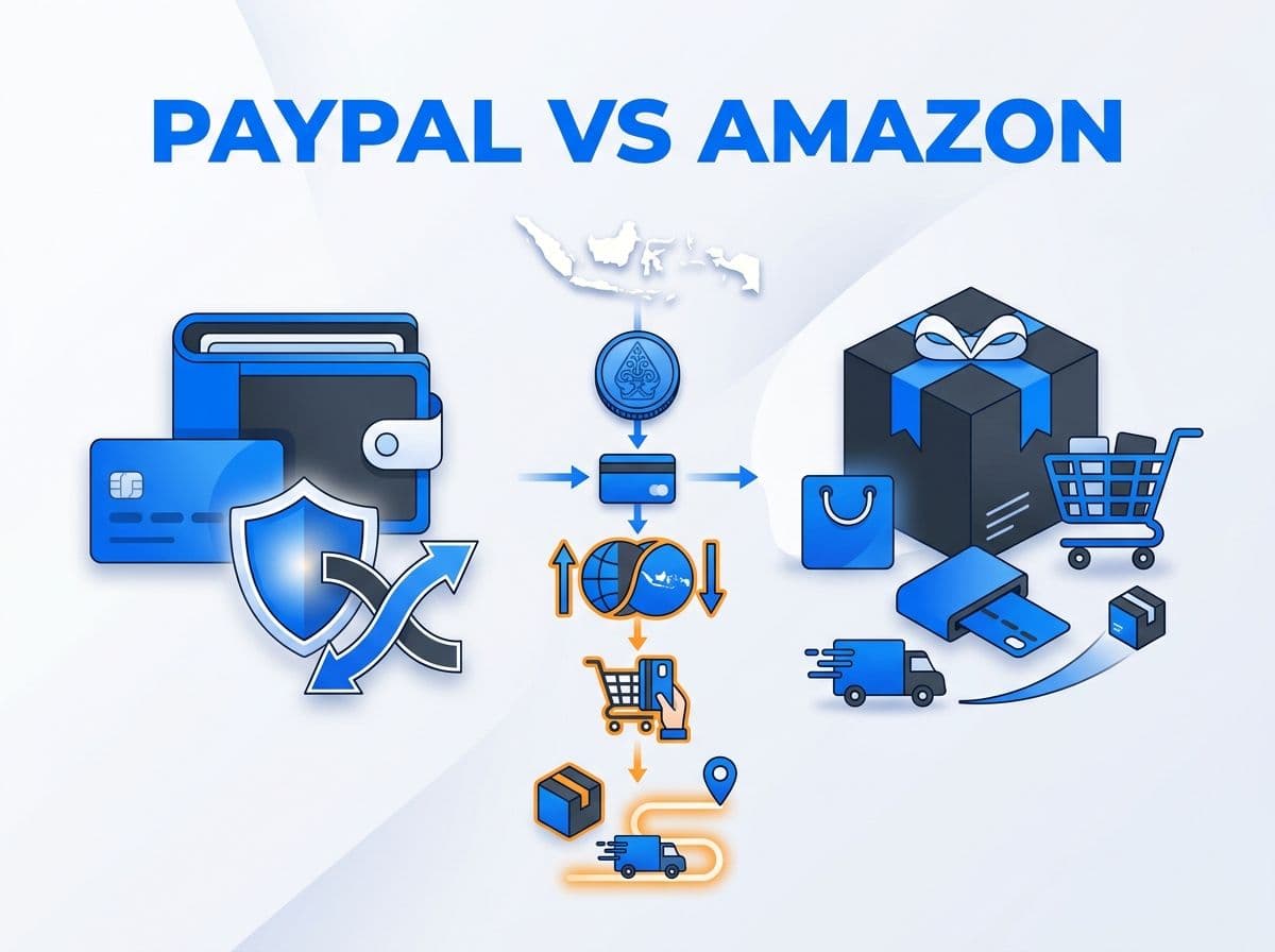 PayPal vs Amazon: Harga dan Cara Bayar dari Indonesia
