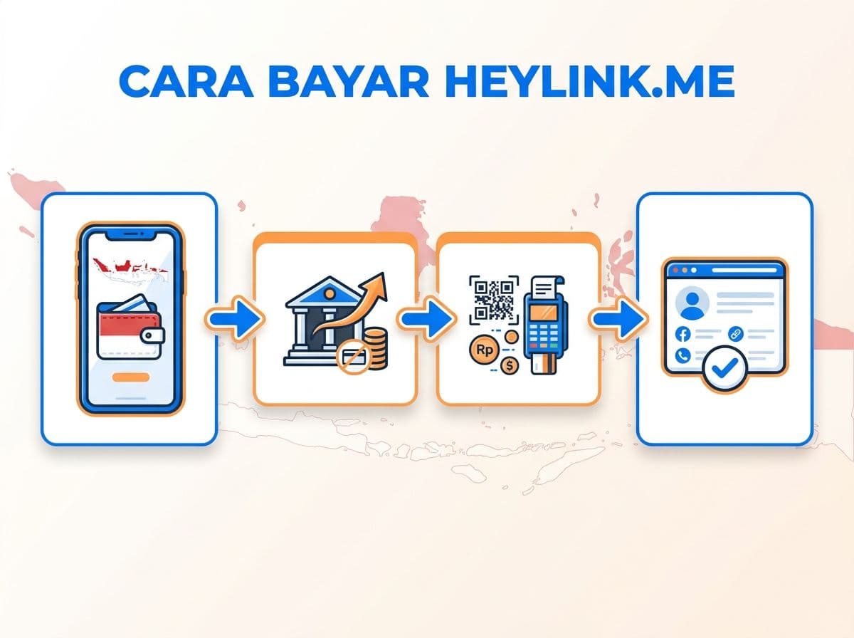 Cara Bayar Heylink.me dari Indonesia Tanpa Kartu Kredit
