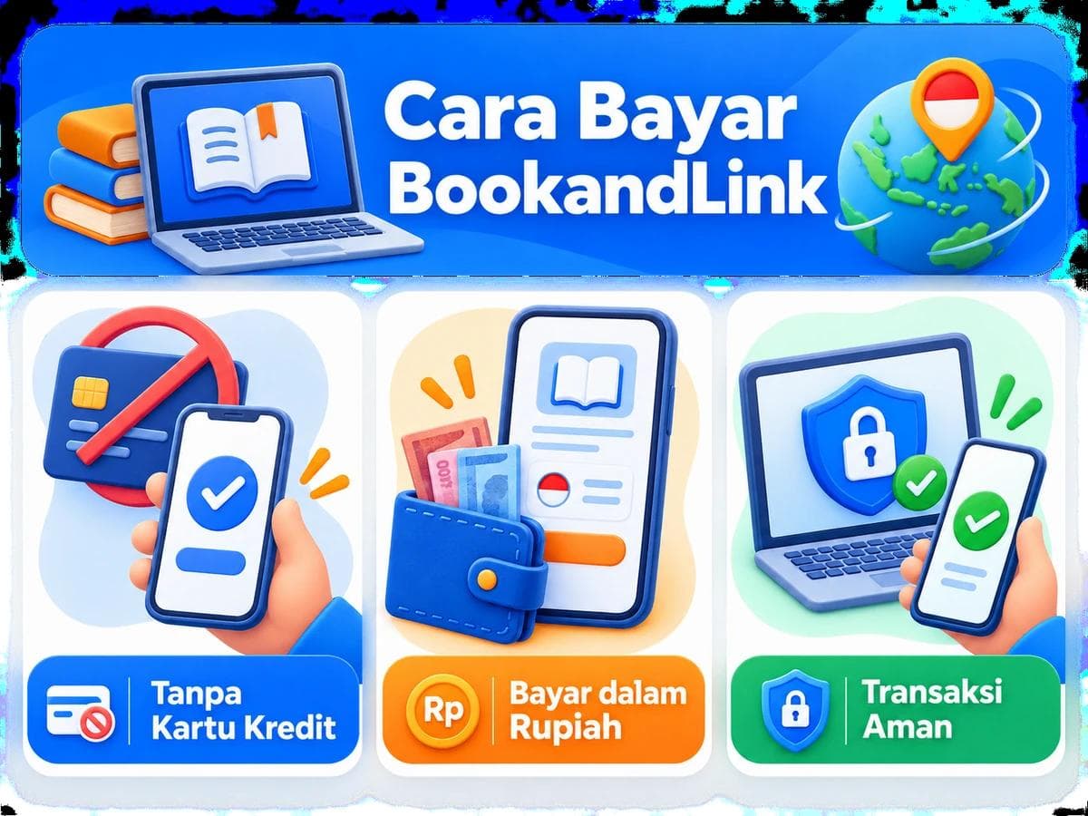 Cara Bayar BookandLink dari Indonesia Tanpa Kartu Kredit