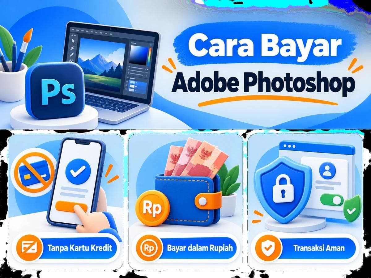 Cara Bayar Adobe Photoshop dari Indonesia Tanpa Kartu Kredit