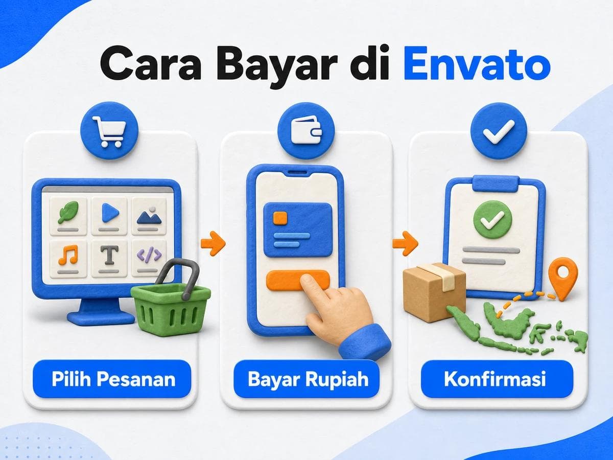 Cara Belanja dan Bayar di Envato dari Indonesia