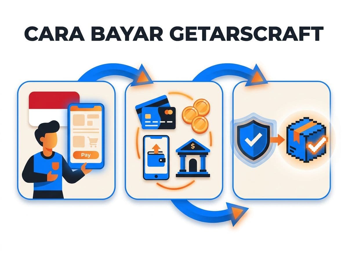Cara Bayar Getarscraft dari Indonesia Tanpa Kartu Kredit