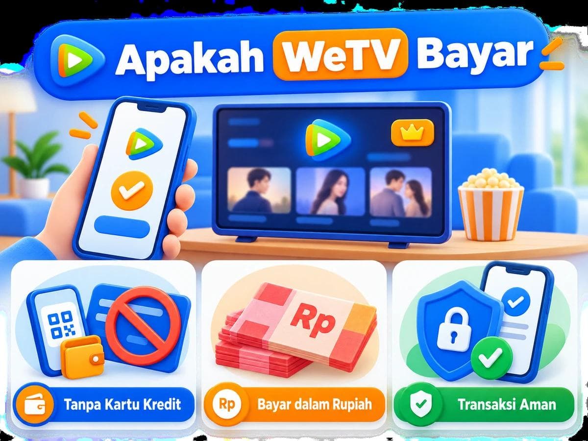 Apakah WeTV Bayar? Cara Bayar WeTV VIP tanpa Kartu Kredit