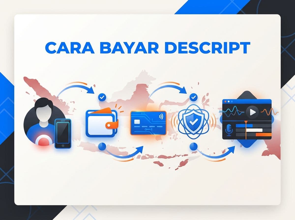 Cara Bayar Descript Pro dari Indonesia Tanpa Kartu Kredit