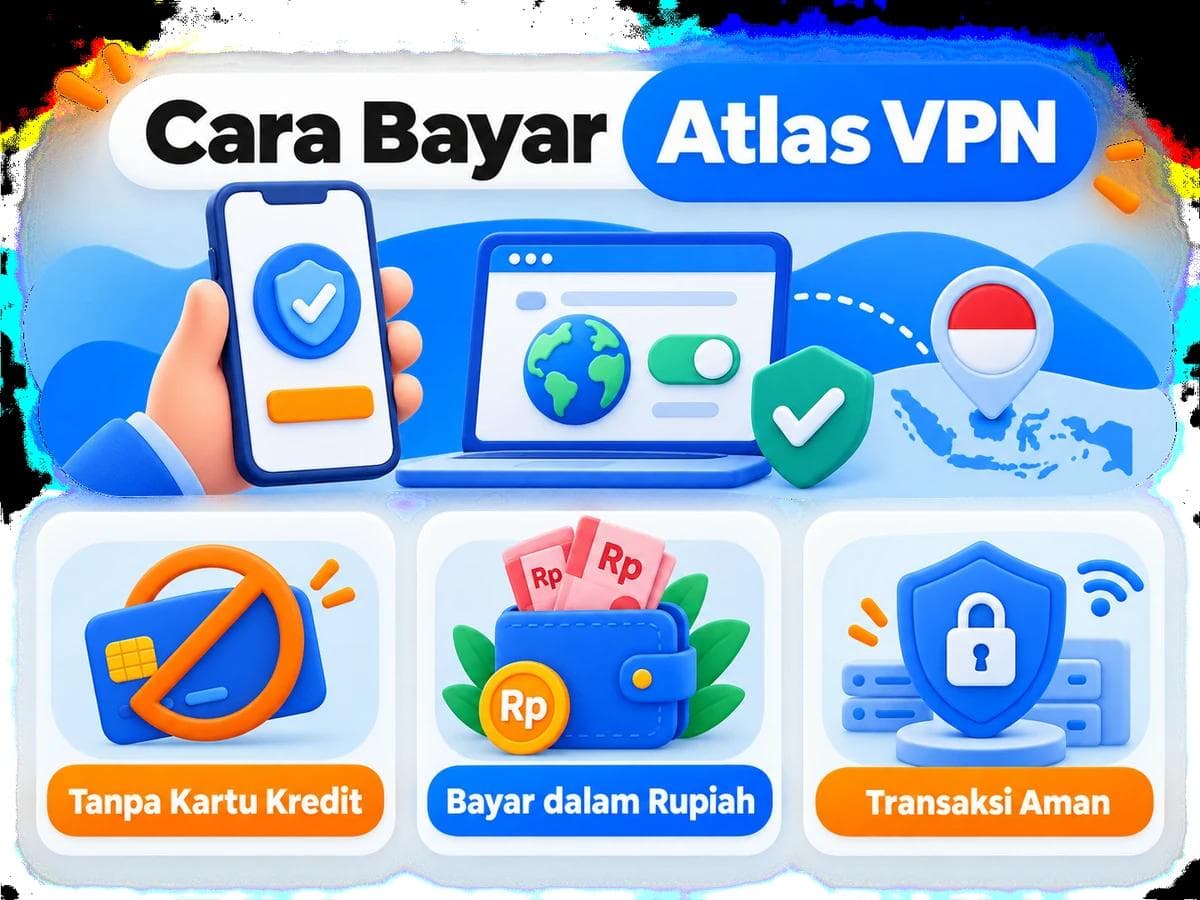 Cara Bayar Atlas VPN dari Indonesia Tanpa Kartu Kredit