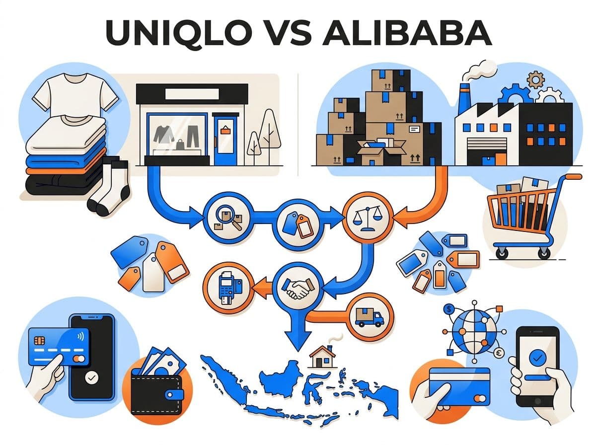 Uniqlo vs Alibaba: Harga dan Cara Bayar dari Indonesia