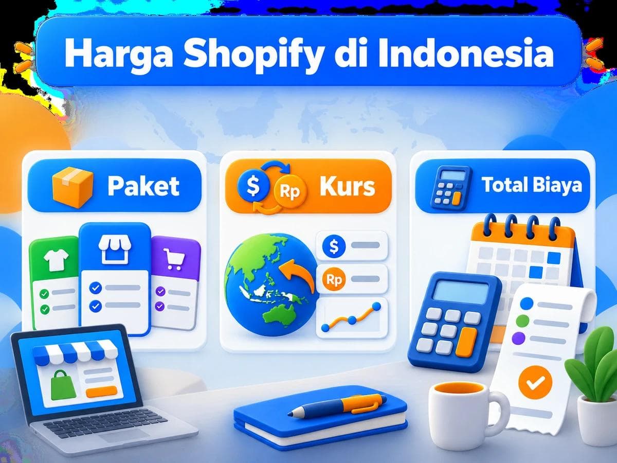 Harga Shopify di Indonesia: Paket dan Total Rupiah