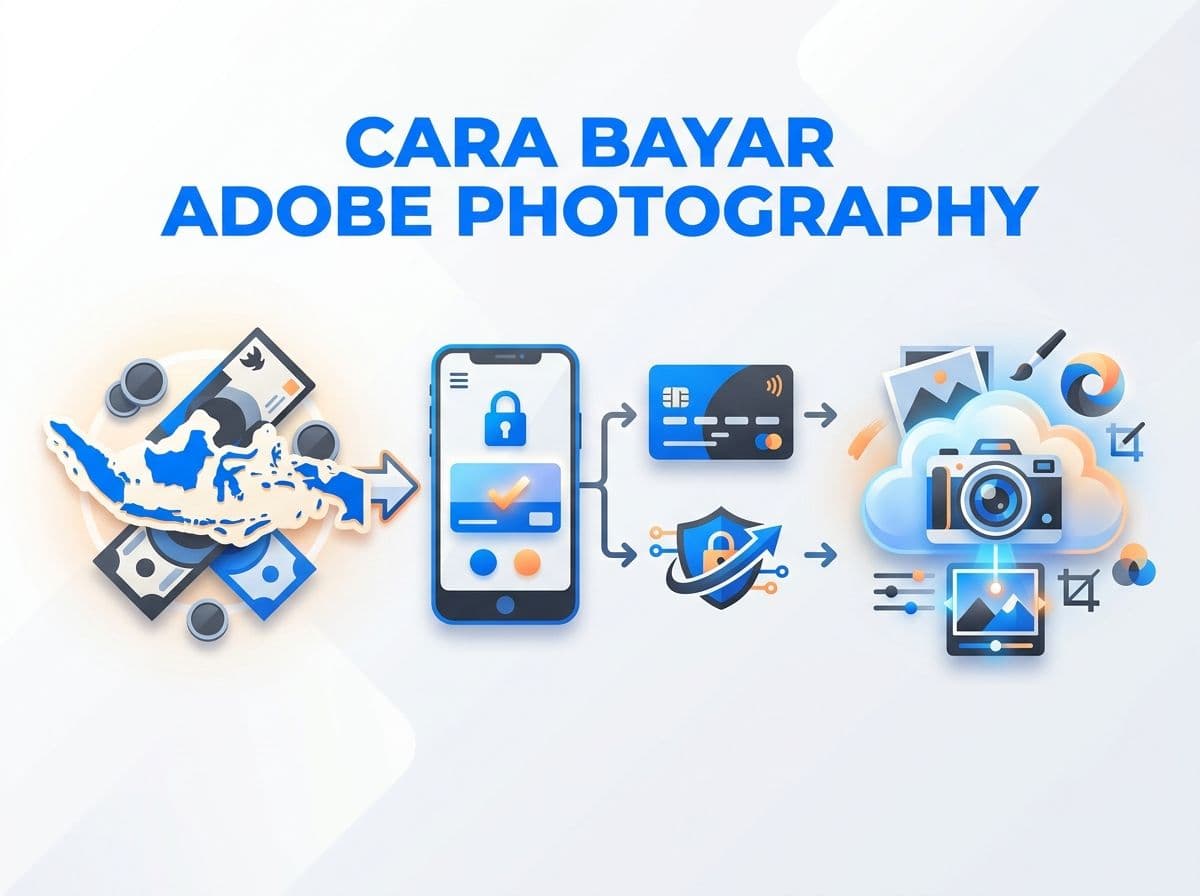 Cara Bayar Adobe Photography Plan dari Indonesia dalam Rupiah