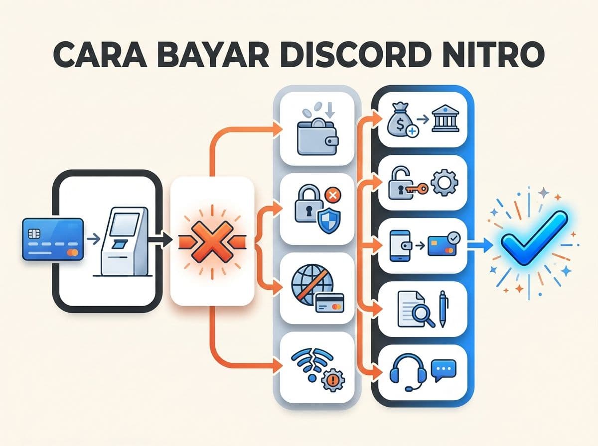 Cara Bayar Discord Nitro Saat Kartu Ditolak: Penyebab & Solusi