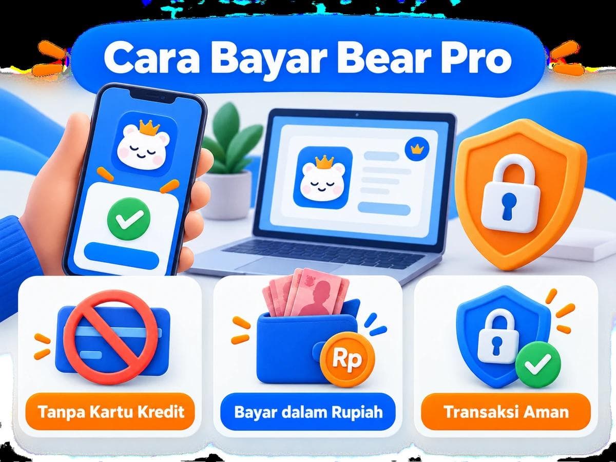 Cara Bayar Bear Pro dari Indonesia Tanpa Kartu Kredit