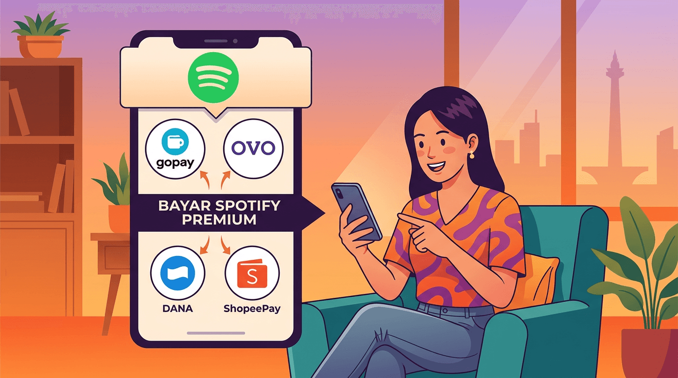 Cara Bayar Spotify Premium via GoPay, OVO, DANA, ShopeePay 2026