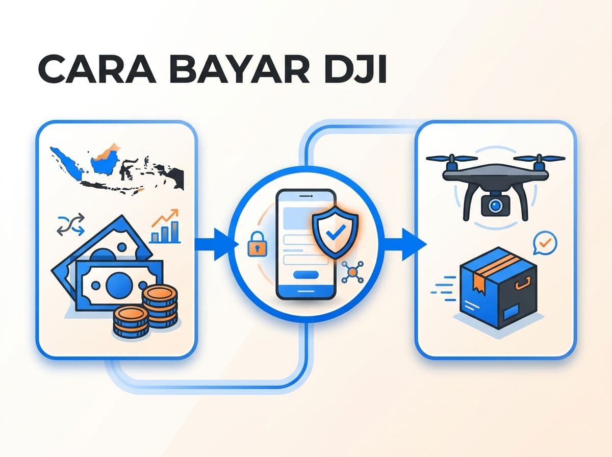 Cara Bayar DJI dari Indonesia Tanpa Kartu Kredit