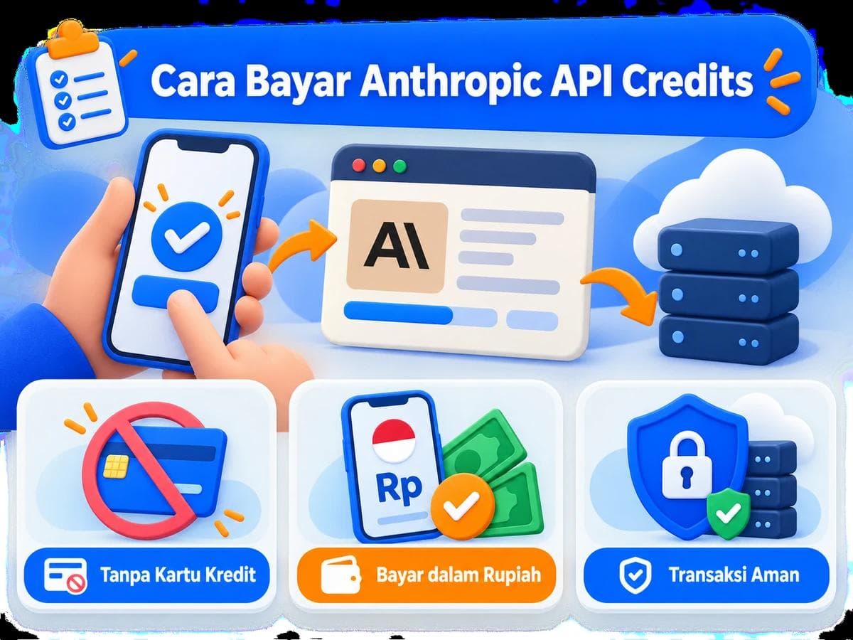 Cara Bayar Anthropic API Credits dari Indonesia Tanpa Kartu Kredit