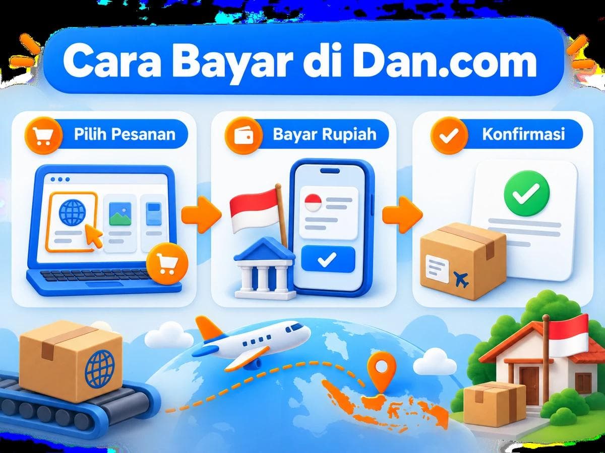 Cara Belanja dan Bayar di Dan.com dari Indonesia