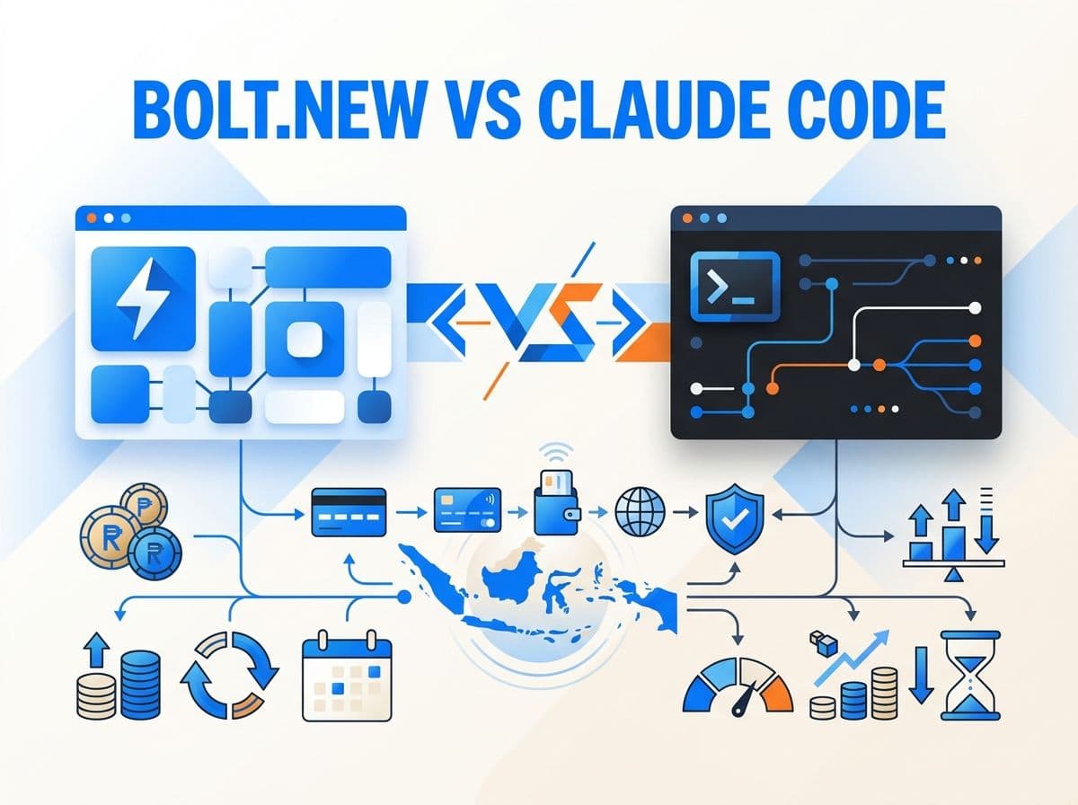 Bolt.new (StackBlitz) vs Claude Code: Harga dan Cara Bayar dari Indonesia