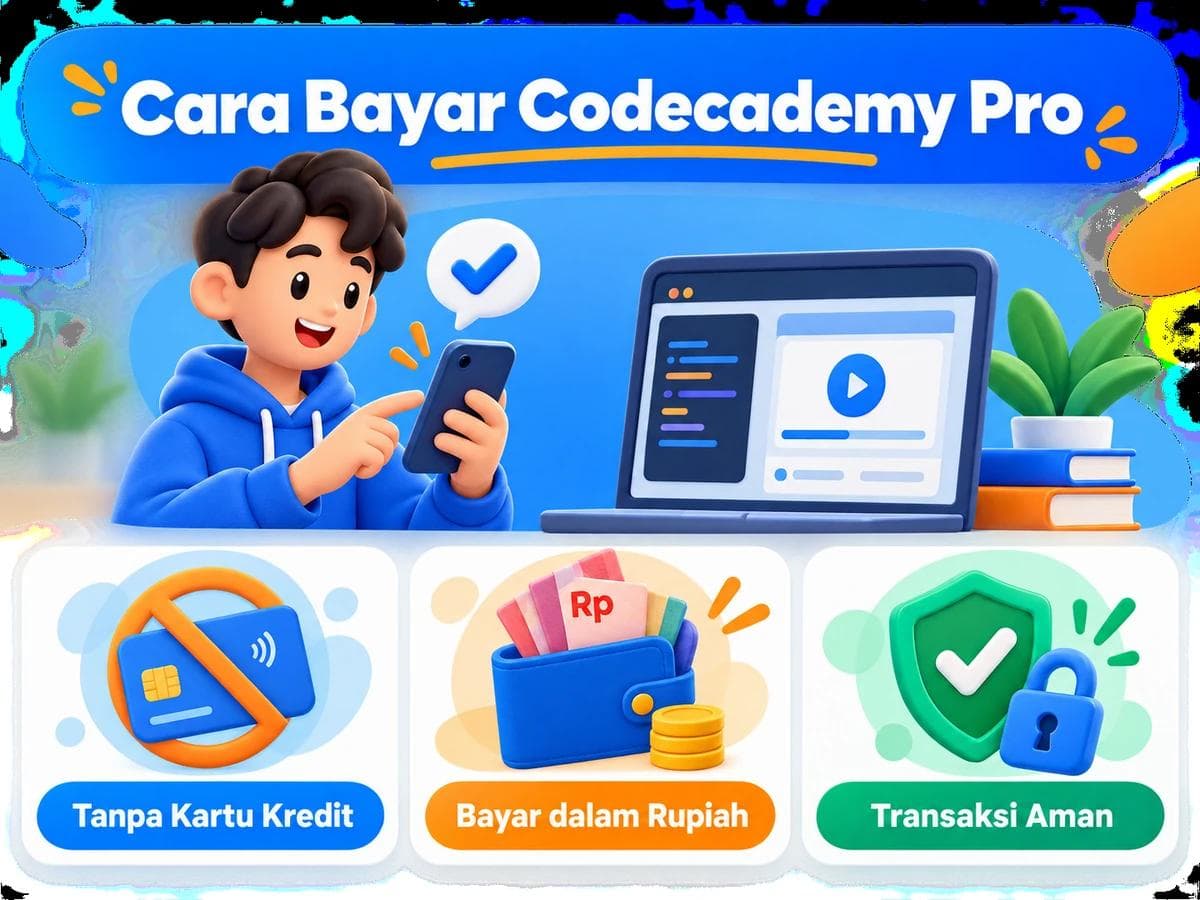 Cara Bayar Codecademy Pro dari Indonesia Tanpa Kartu Kredit