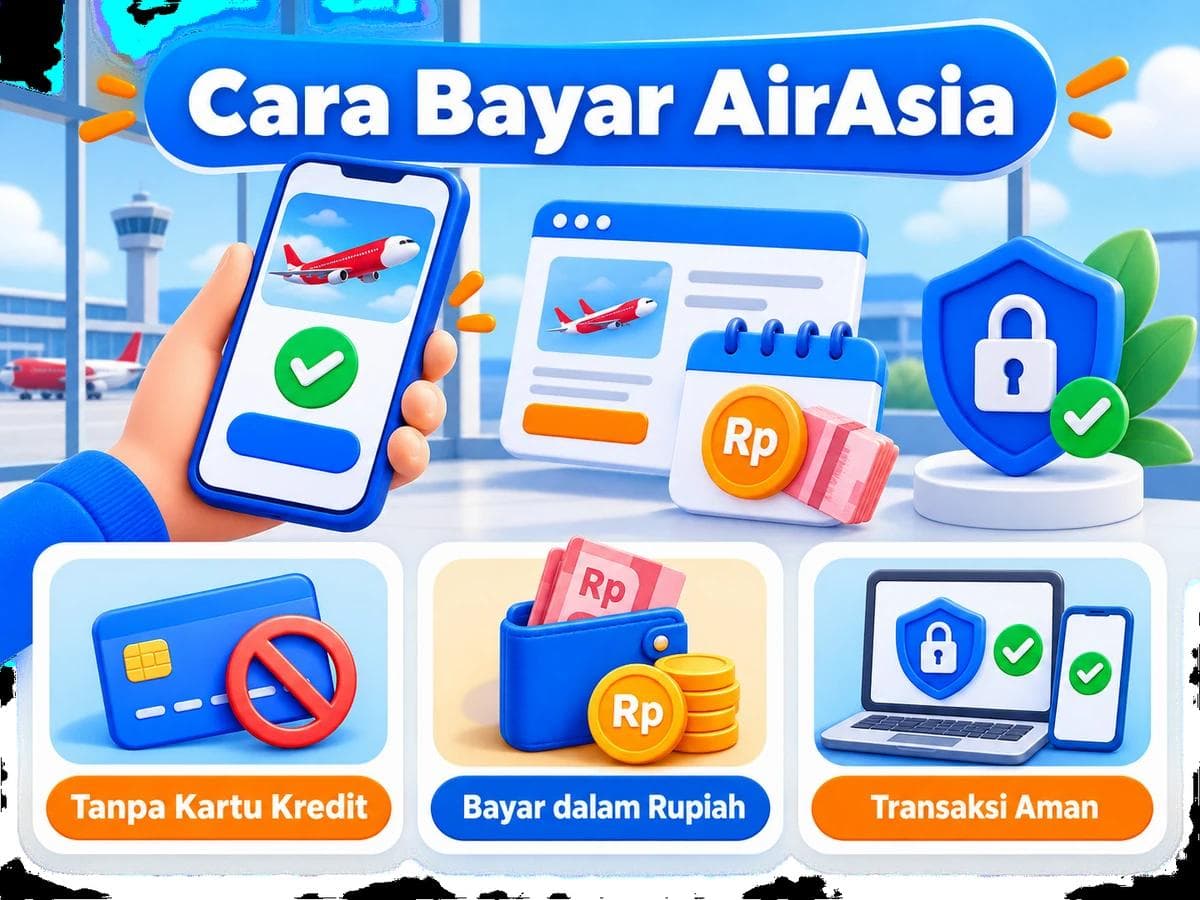 Cara Bayar AirAsia dari Indonesia Tanpa Kartu Kredit