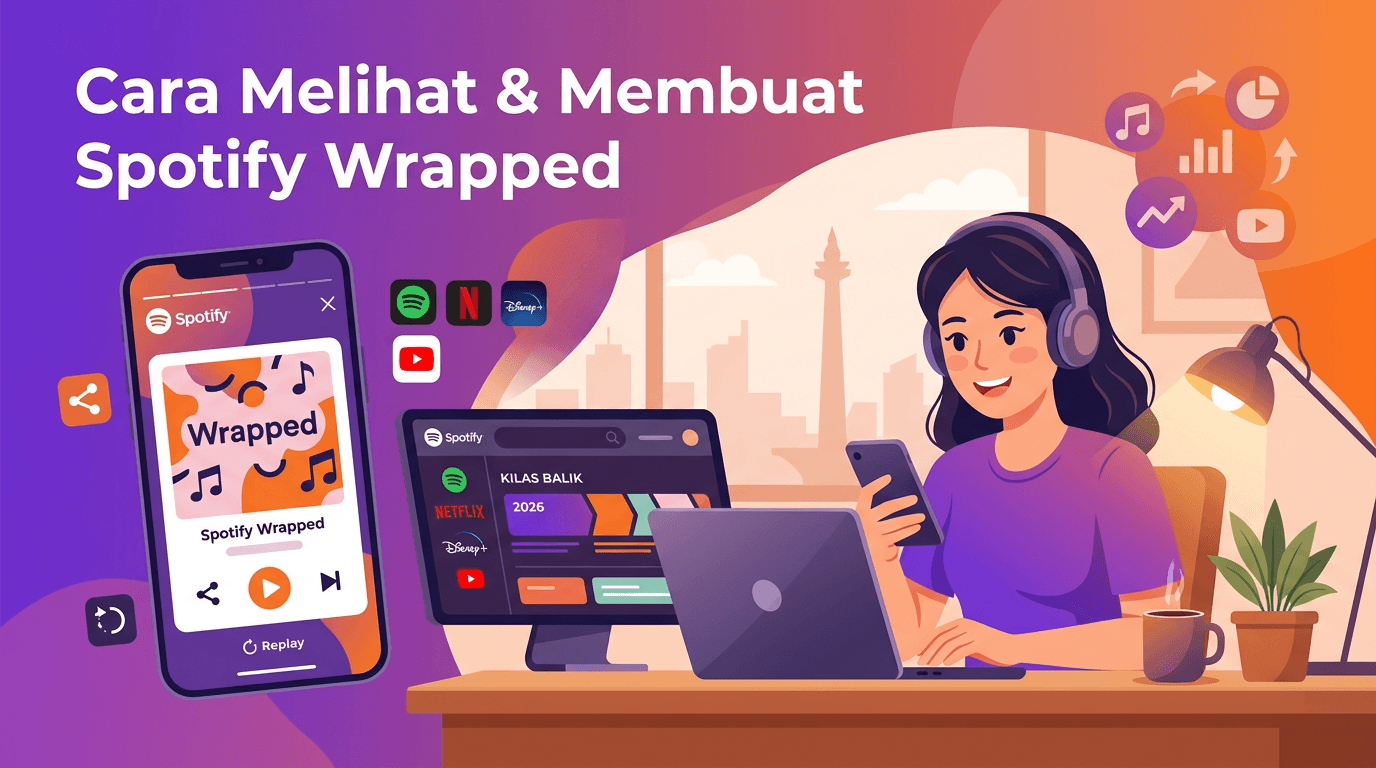 Cara Melihat & Membuat Spotify Wrapped 2026: Panduan Lengkap