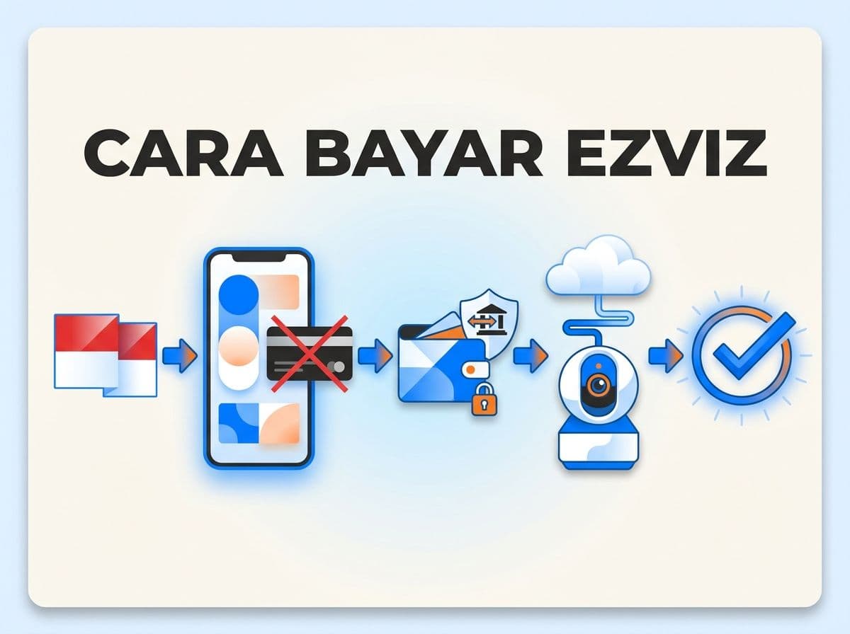 Cara Bayar EZVIZ dari Indonesia Tanpa Kartu Kredit
