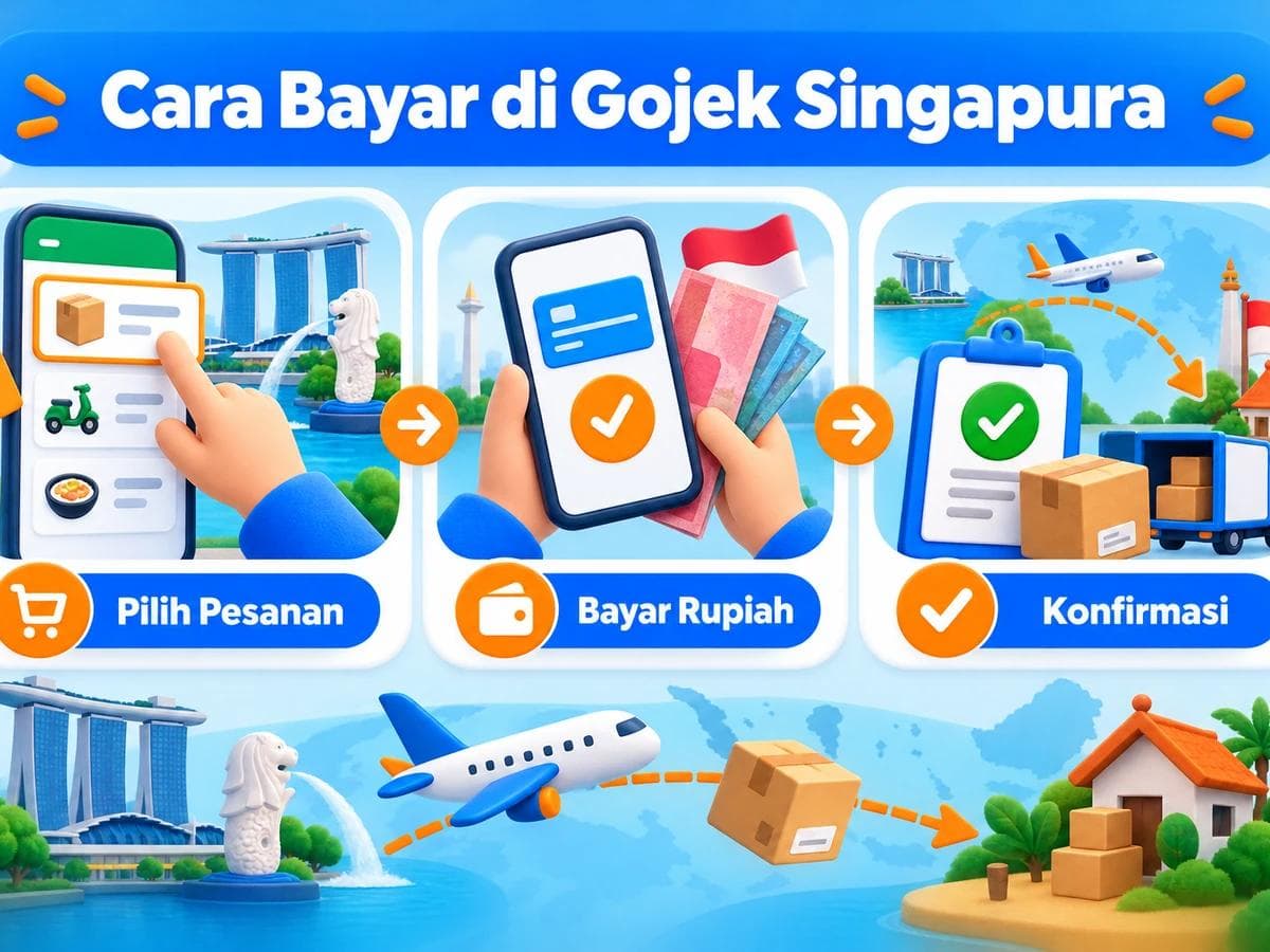 Cara Belanja dan Bayar di Gojek Singapura dari Indonesia