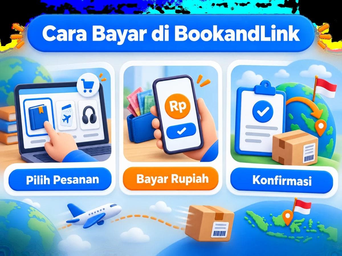 Cara Belanja dan Bayar di BookandLink dari Indonesia