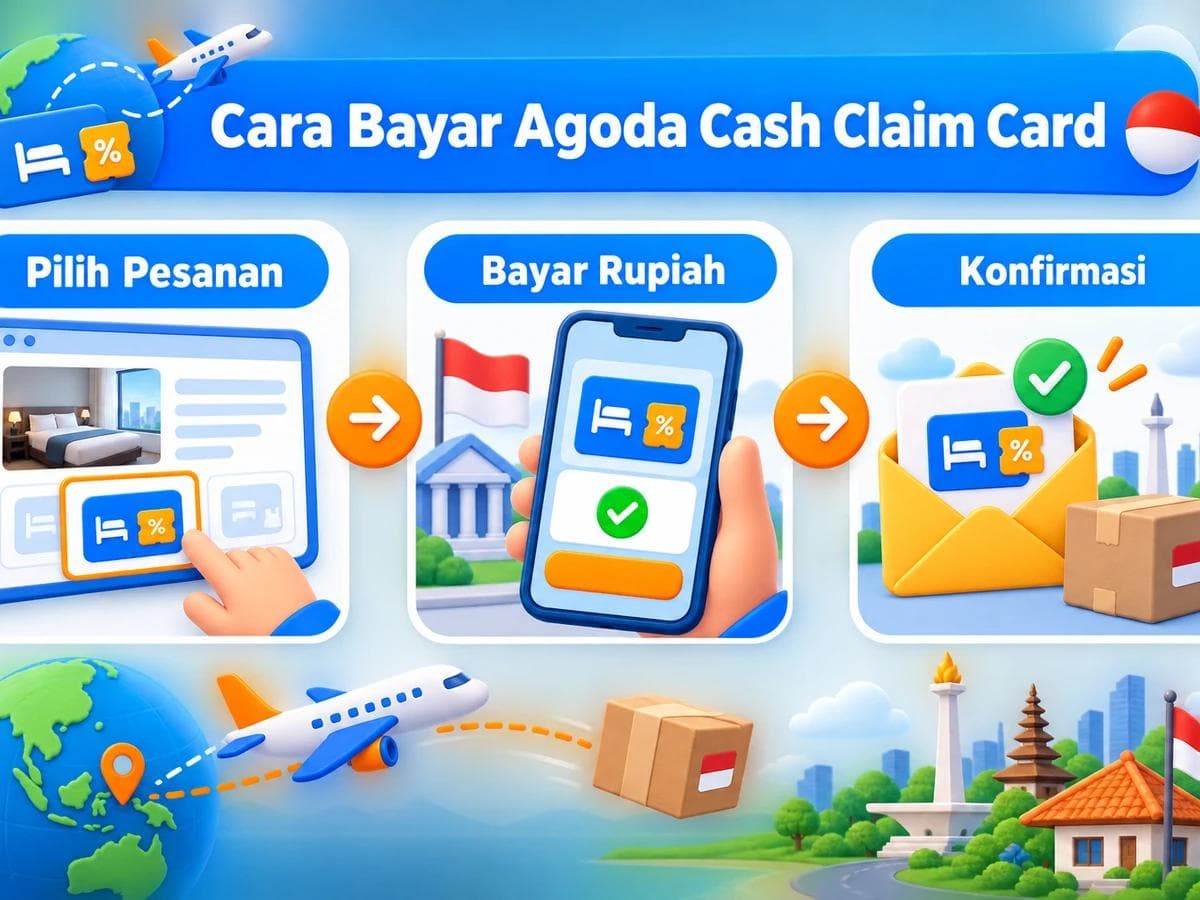 Cara Bayar Agoda Cash Claim Card dari Indonesia Tanpa Kartu Kredit