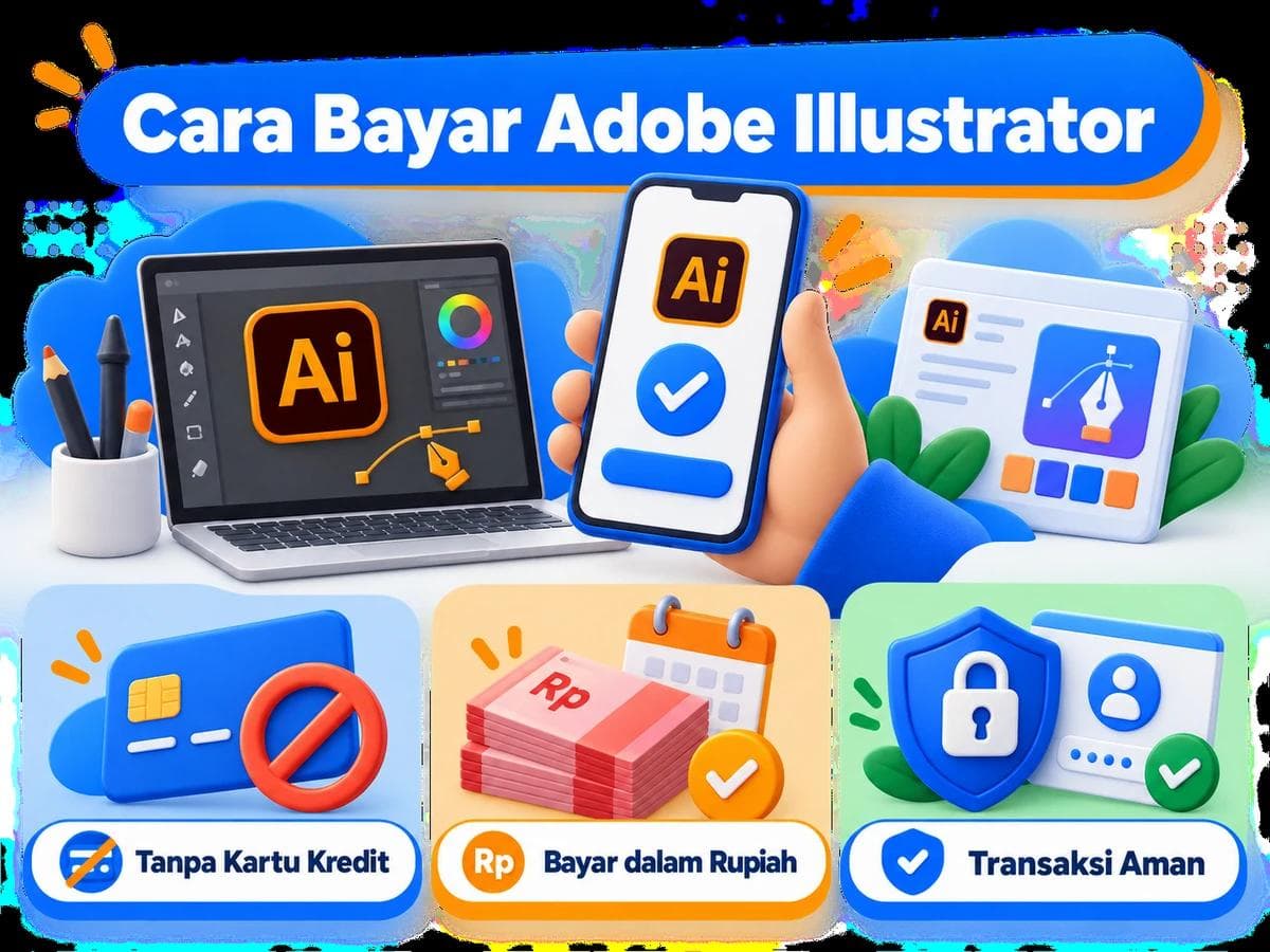 Cara Bayar Adobe Illustrator dari Indonesia Tanpa Kartu Kredit