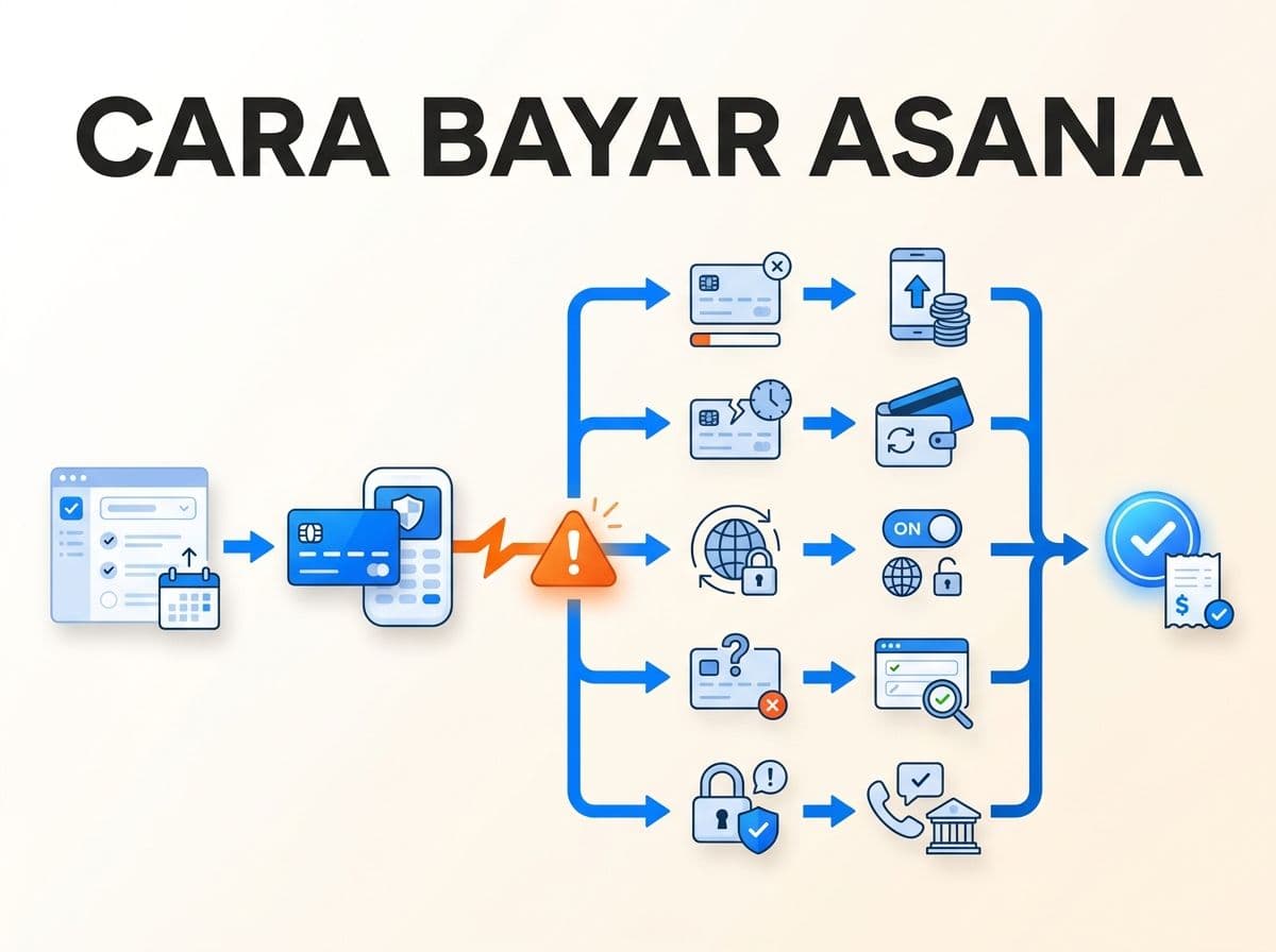 Asana Starter Gagal Bayar atau Kartu Ditolak: Penyebab dan Solusinya