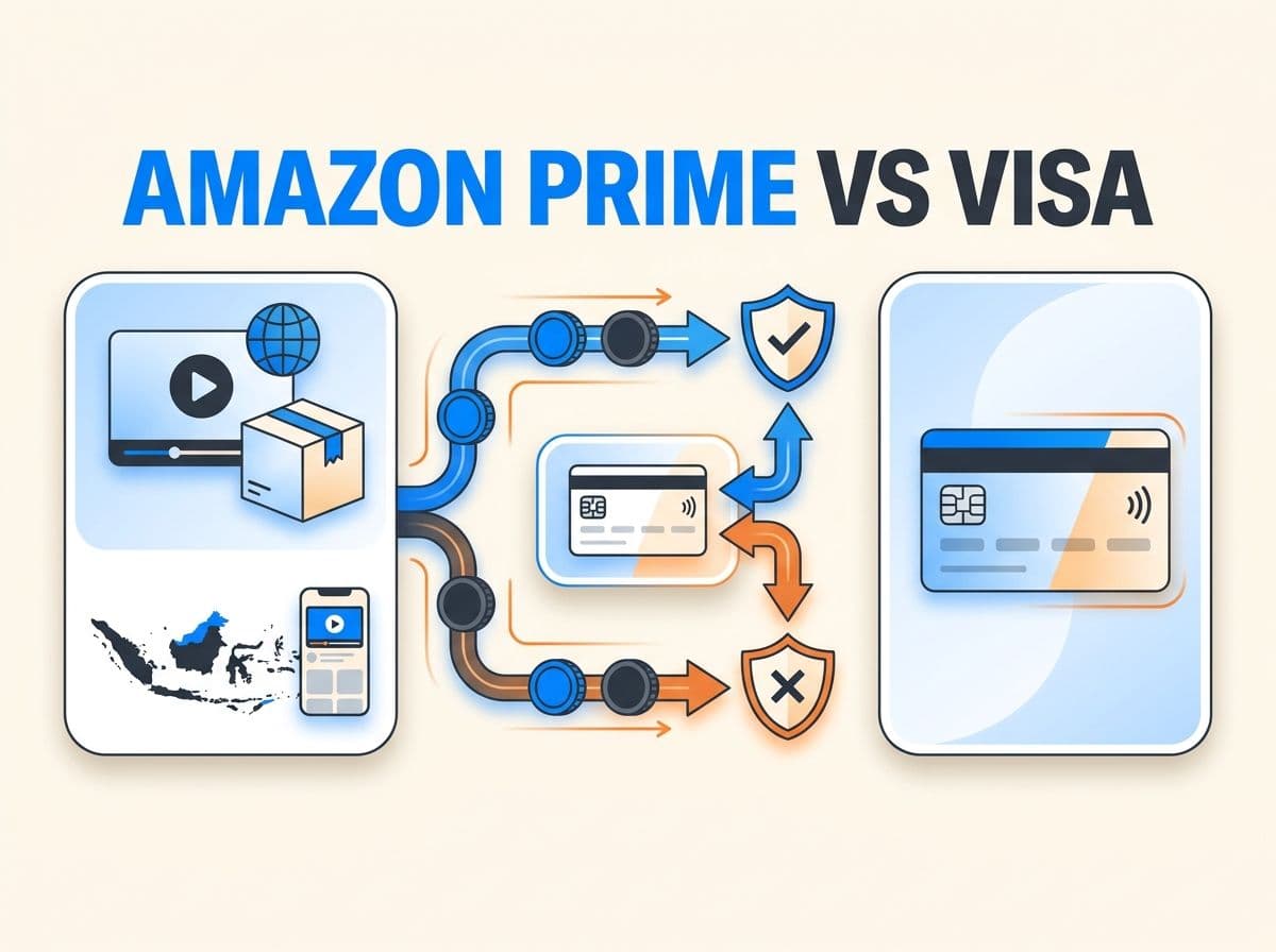 Amazon Prime vs Visa: Cara Bayar dari Indonesia