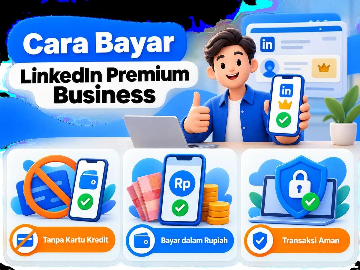 Cara Bayar LinkedIn Premium Business dari Indonesia