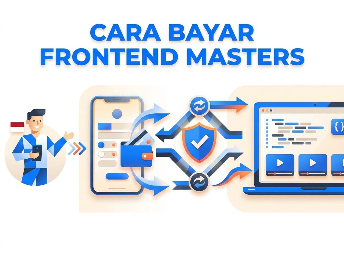 Cara Bayar Frontend Masters dari Indonesia Tanpa Kartu Kredit