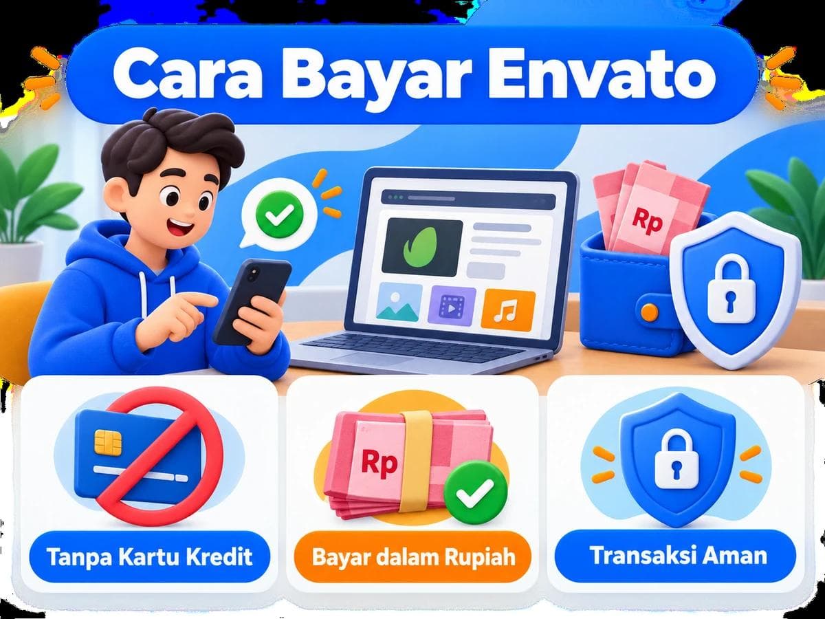 Cara Bayar Envato dari Indonesia Tanpa Kartu Kredit