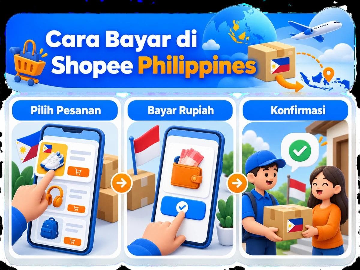 Cara Belanja dan Bayar di Shopee Philippines dari Indonesia