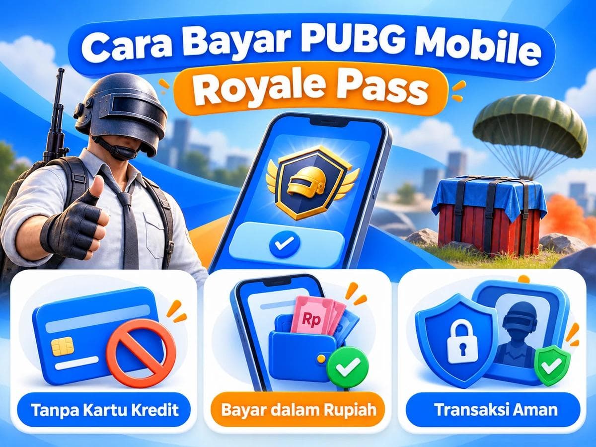 Cara Bayar PUBG Mobile Royale Pass dari Indonesia Tanpa Kartu Kredit