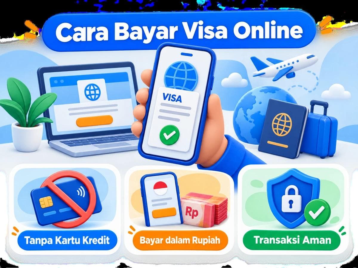 Cara Bayar Visa Online dari Indonesia Tanpa Kartu Kredit